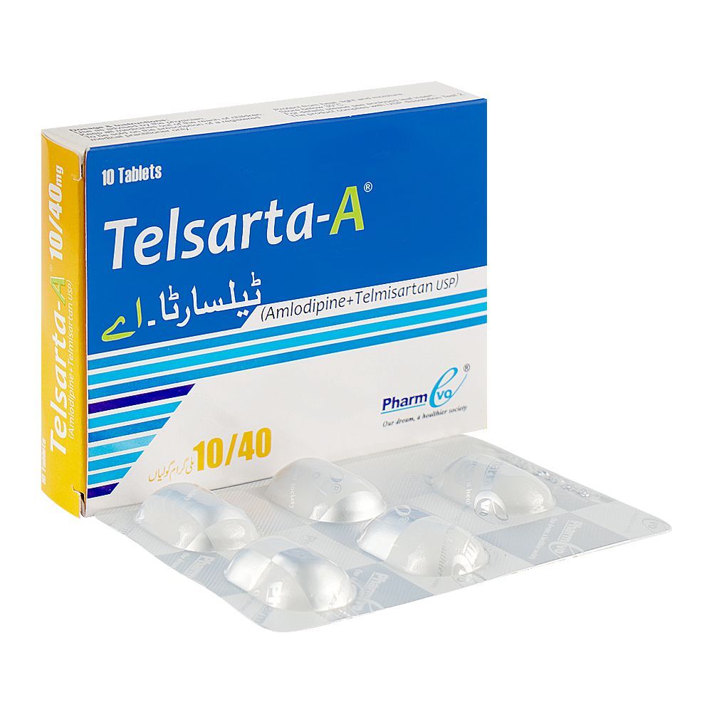 PharmEvo Telsarta-A Tablet, 10/40mg, 10-Pack