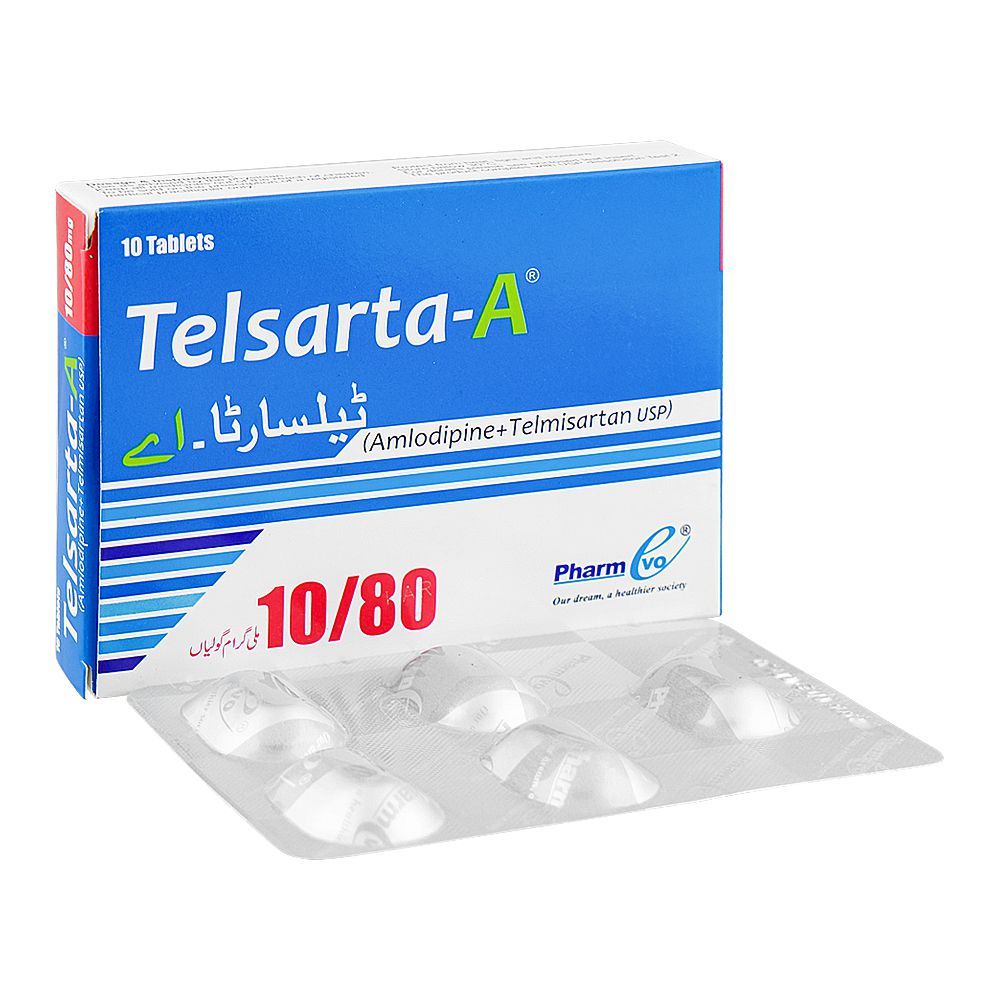 Telsarta-A Tablets 10/80mg, Box (10 Tablets)