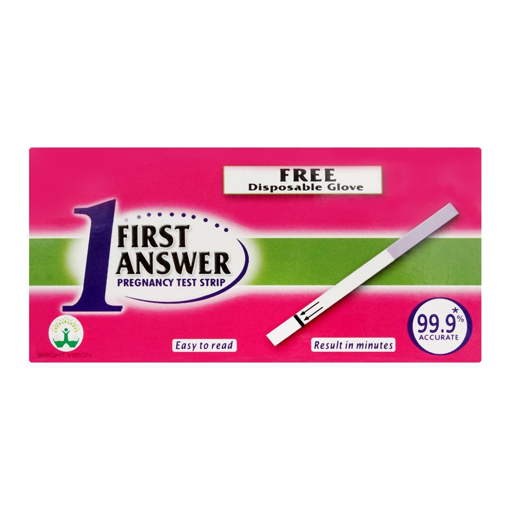 First Answer Pregnancy Test Strip Kit