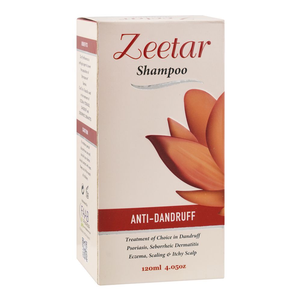 Faab Pharma Zeetar Anti Dandruff Shampoo, 120ml