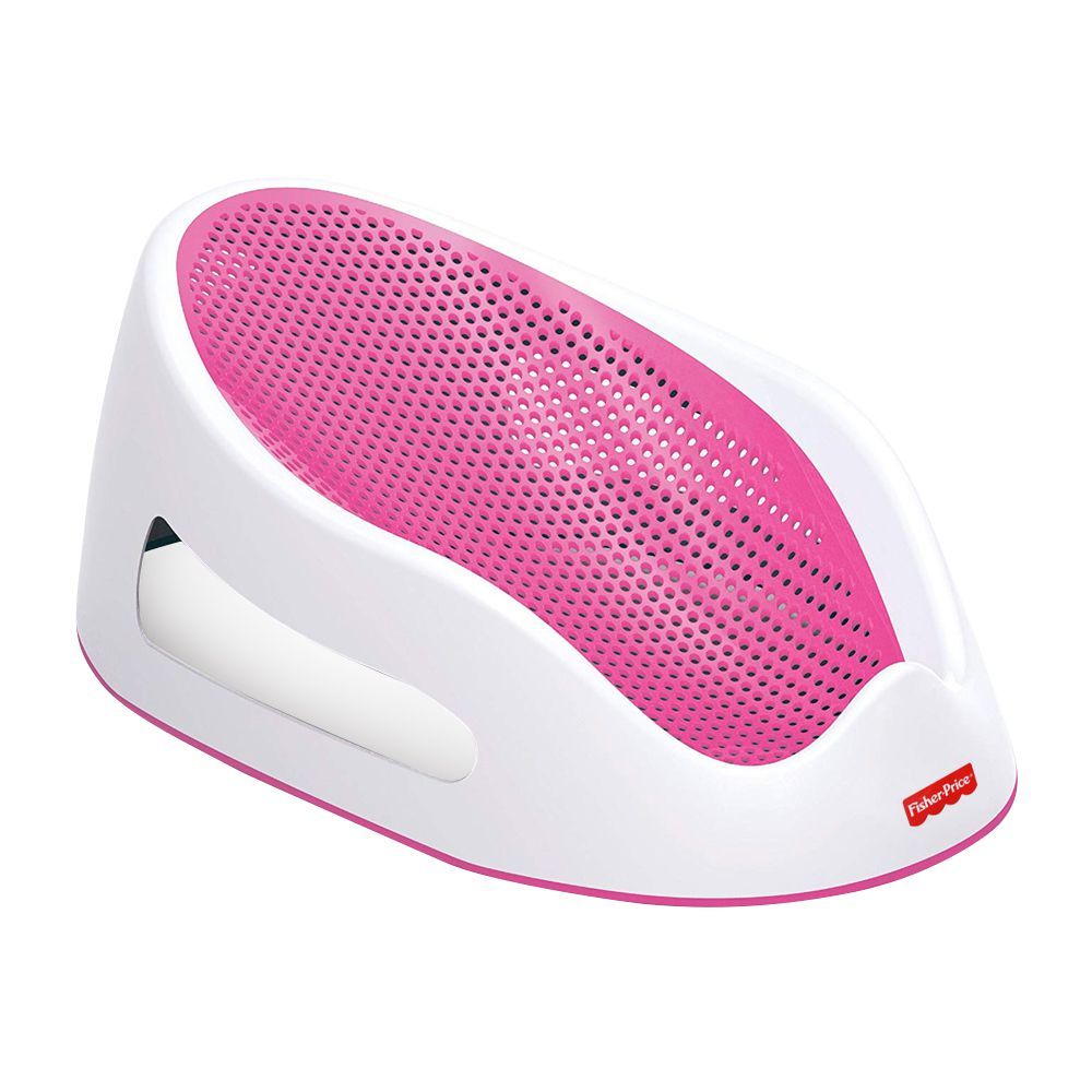 Fisher-Price Baby Bath Support Seat, 0-6 Months, Pink, 8001