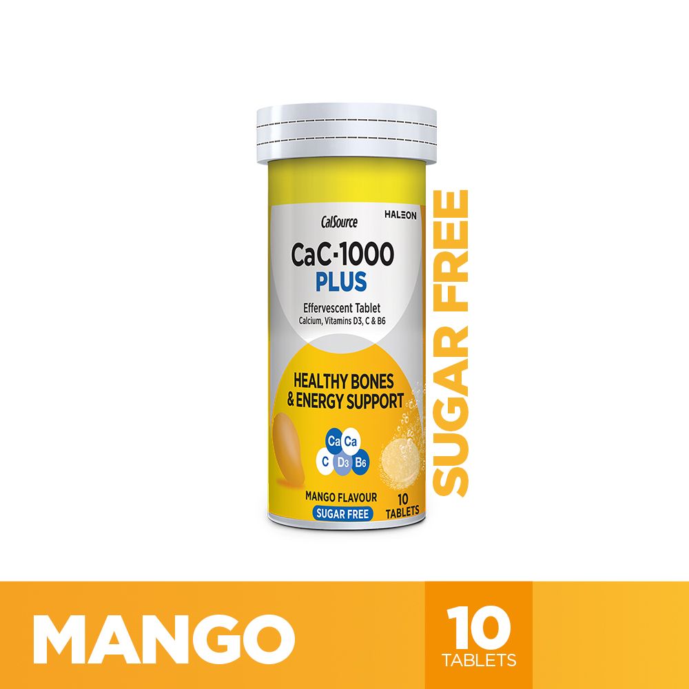 GSK Cac-1000 Plus Mango, Sugar-Free, 10-Pack
