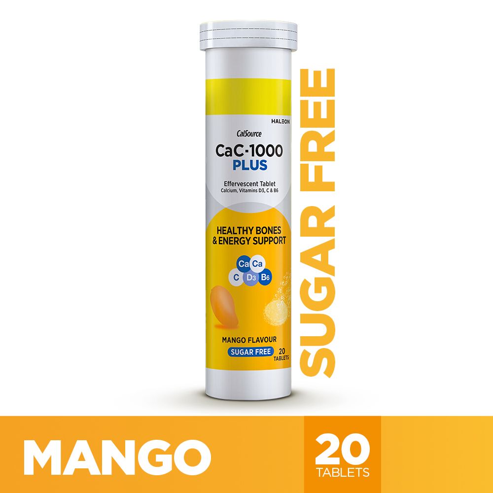 GSK Cac-1000 Plus Mango, Sugar-Free, 20-Pack