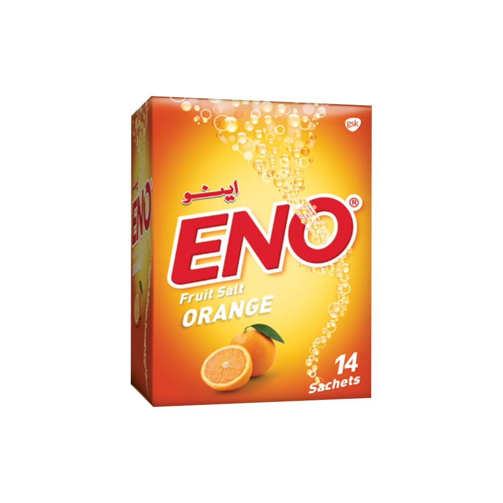 Eno Fruit Salt Orange Sachet, 14x5g