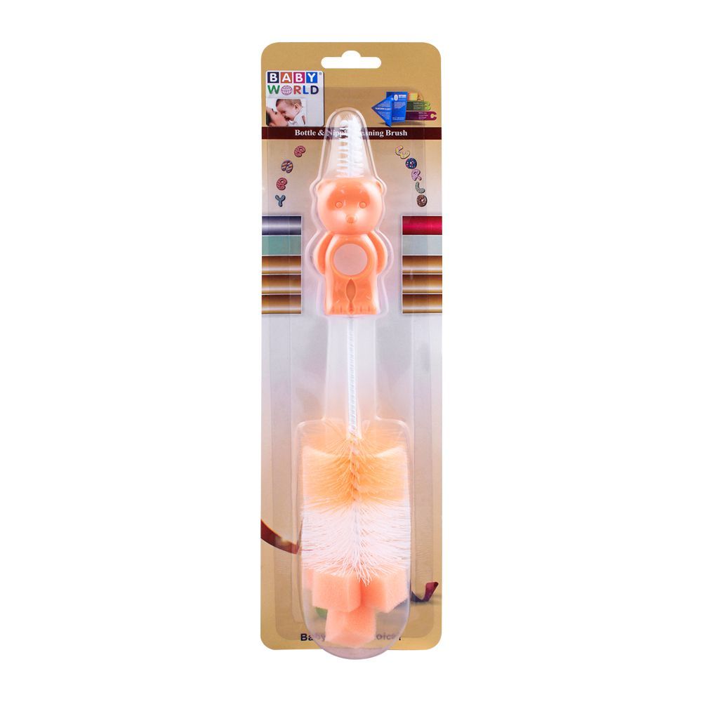 Baby World Bottle & Nipple Cleaning Brush, BW9934