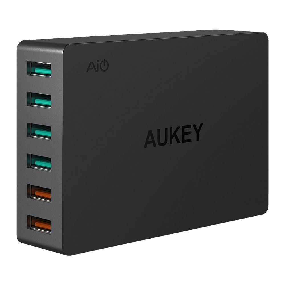 Aukey 6-Port USB Charging Station With Quick Charge 3.0, Black, PA-T11