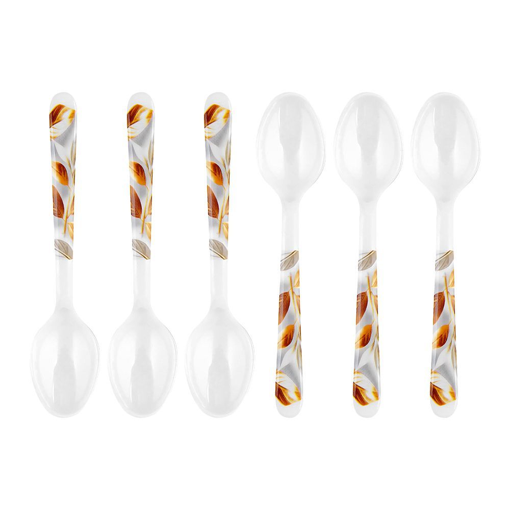 Sky Melamine Dinner Spoon, Brown, 6 Pieces