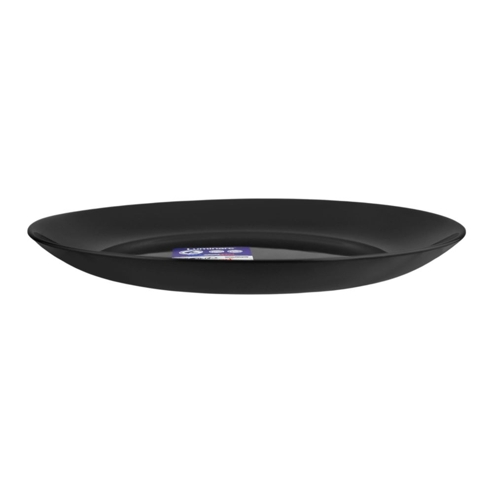 Luminarc Diwali Noir Dessert Plate, 19cm, Black, 789