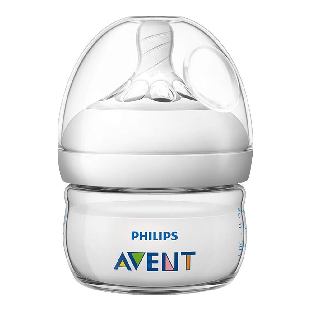 Avent Natural Feeding Bottle, 0m+, 60ml/2oz, SCF039/17