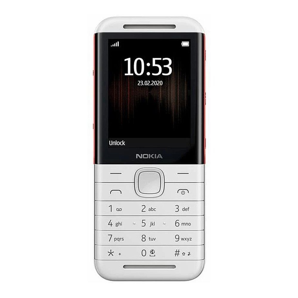 Nokia 5310 TA-1212 DS, Dual SIM, White & Red, 2.4" Screen, 1200mAh Battery, 8MB, 16MB RAM, Feature Phone