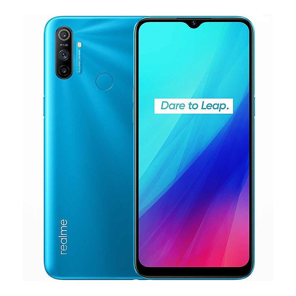 Realme C3 Smartphone, 6.5 Inches IPS LCD Display, 3 + 32GB, 5000mAh Battery, Weather-Sealed Ports & Loudspeaker, Blue