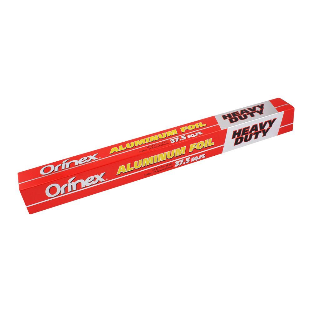 Orinex Aluminum Foil, Heavy Duty, 37.5 SQFT, 18 Inches x 8.33 Yards