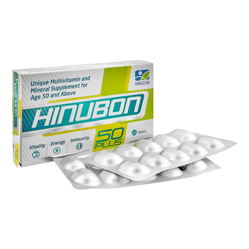 Hilton Pharma Hinubon 50 Plus Tablet, 20-Pack
