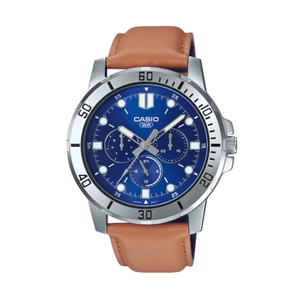 Casio Men's Band Chronograph Watch, MTP-VD300L-2EUDF