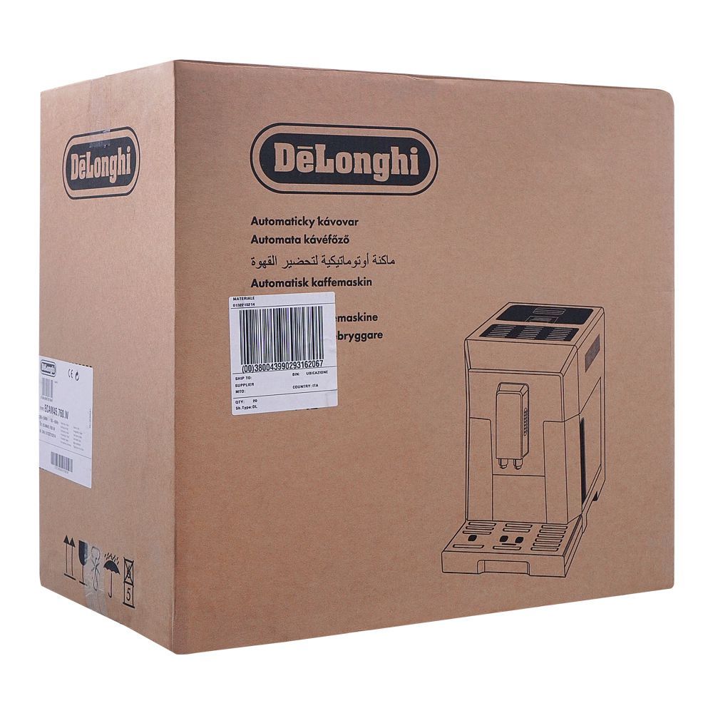 DeLonghi Eletta Cappuccino Top Automatic Espresso Coffee Machine, ECAM-45.760.W