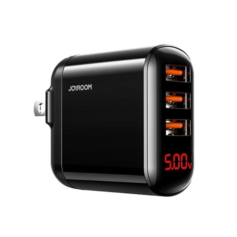 Joyroom 3.4A USB Intelligent Digital Wall Charger, Black, HKL-USB59