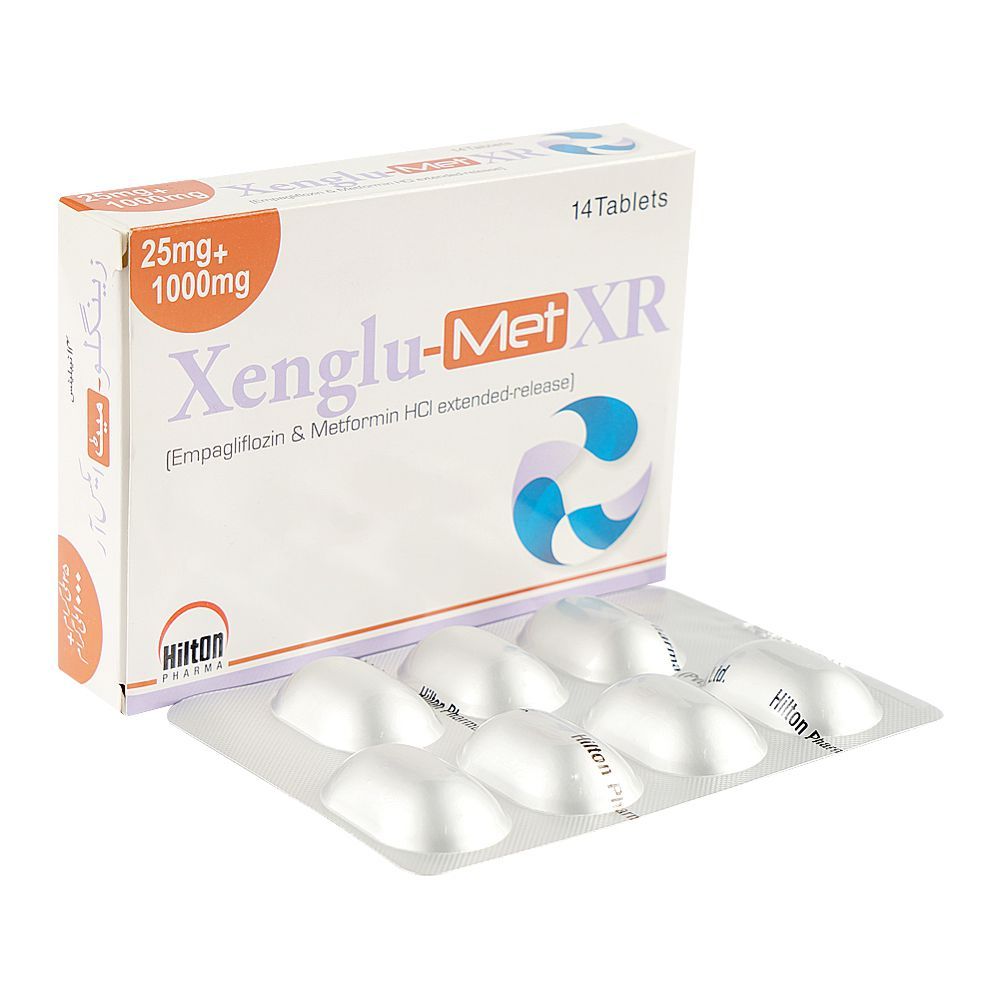 Hilton Pharma Xenglu Met Xr Tablet, 25/1000mg, 14-Pack