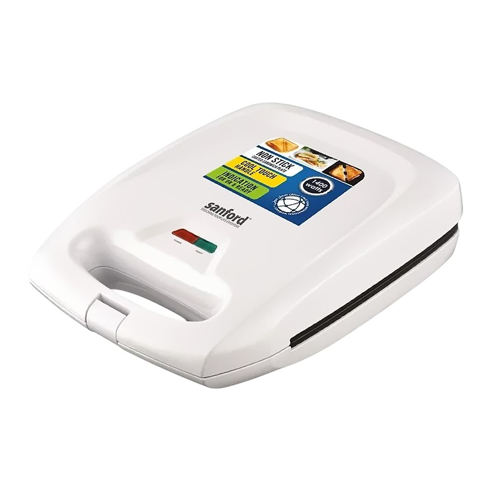 Sanford 4 Slice Non-Stick Plate Sandwich Toaster, 1400W, 220-240V, SF-5723ST