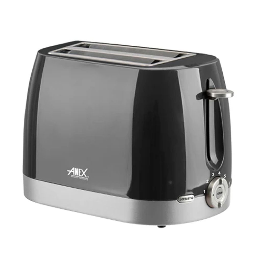 Anex Deluxe 2 Slice Toaster,730-870 W, 220-240V, Black, AG-3018