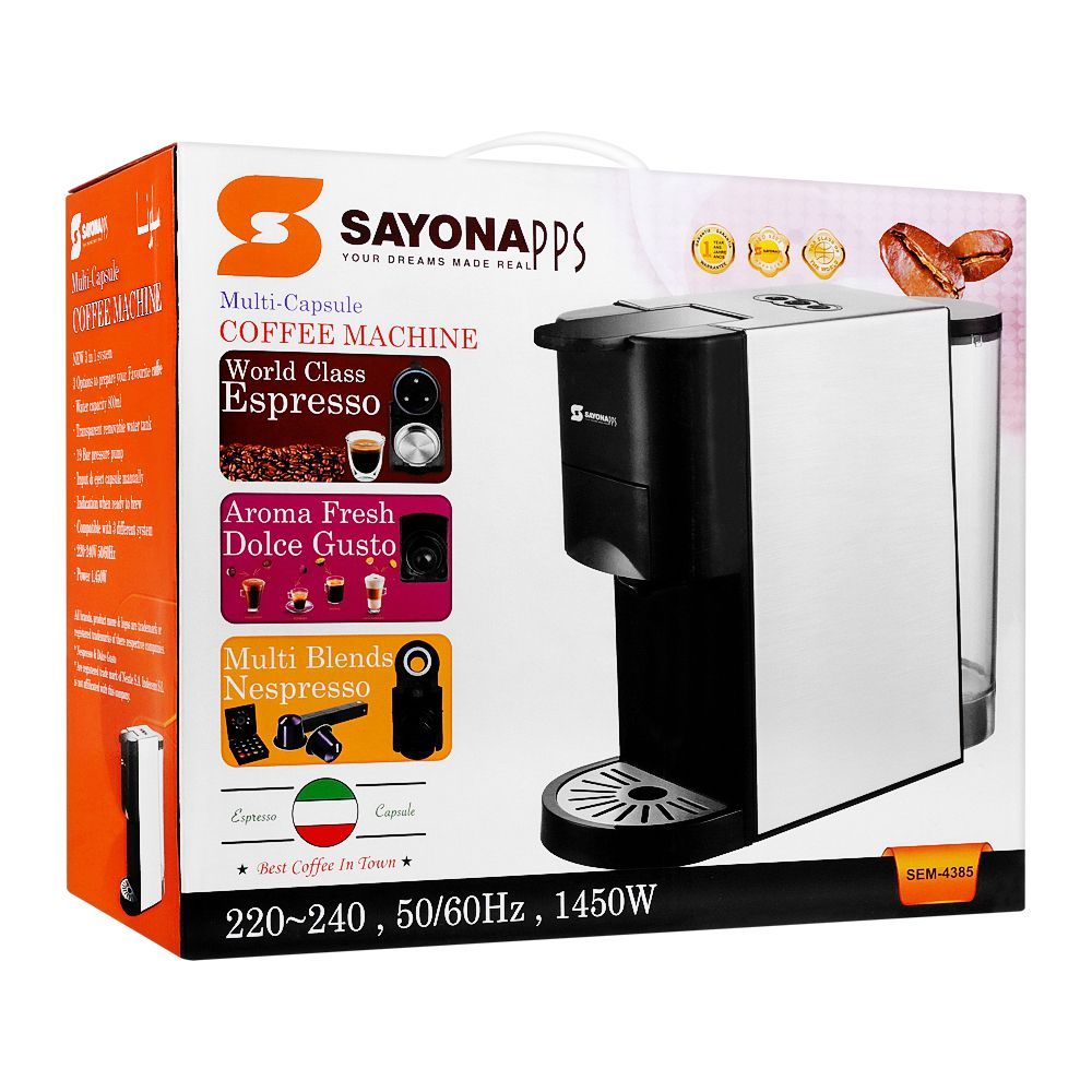 Sayona Multi-Capsule Coffee Machine, SEM-4385