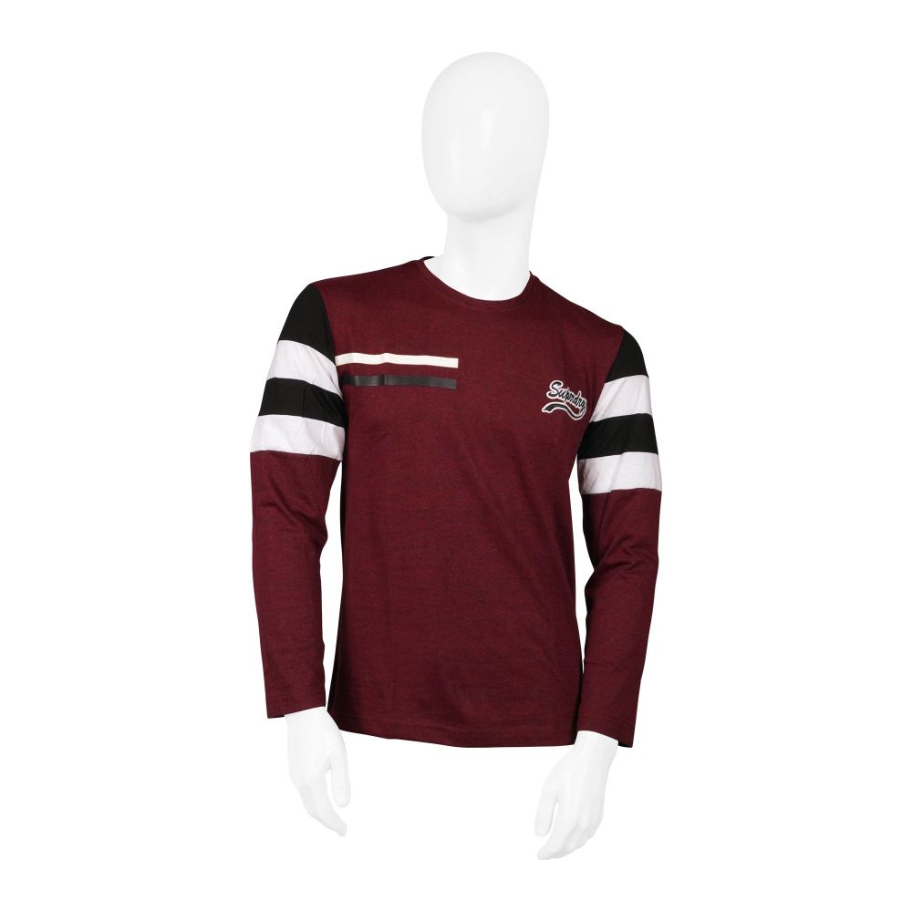 Pace Setters R-Neck Fancy T-Shirt, Maroon, 111