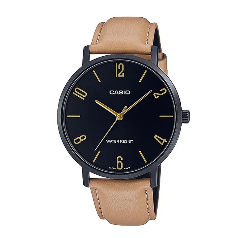 Casio Men's Band Analog Watch, MTP-VT01BL-1BUDF