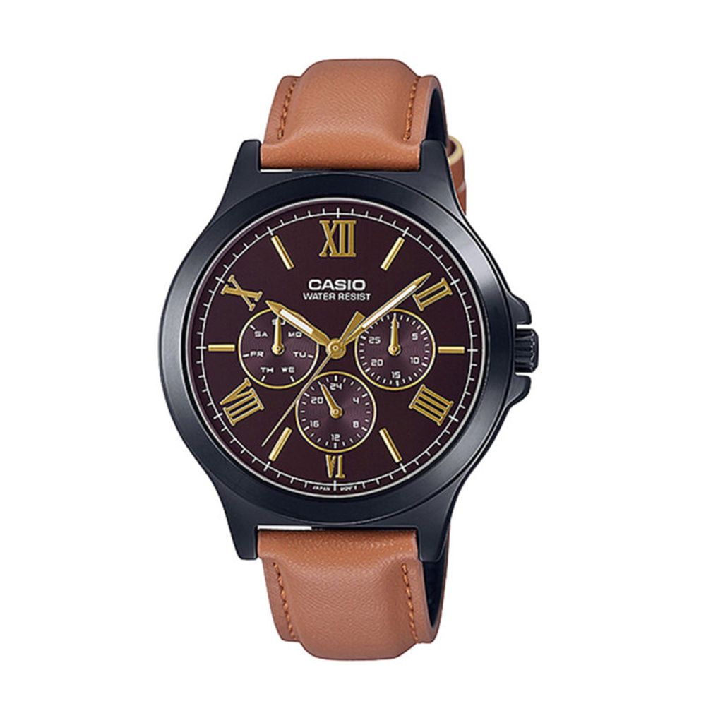 Casio Men's Band Chronograph Watch, MTP-V300BL-5AUDF