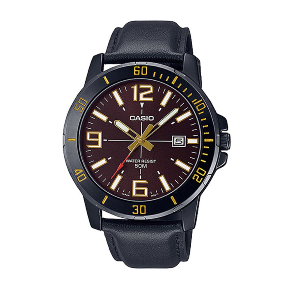 Casio Men's Band Analog Watch, MTP-VD01BL-5BVUDF