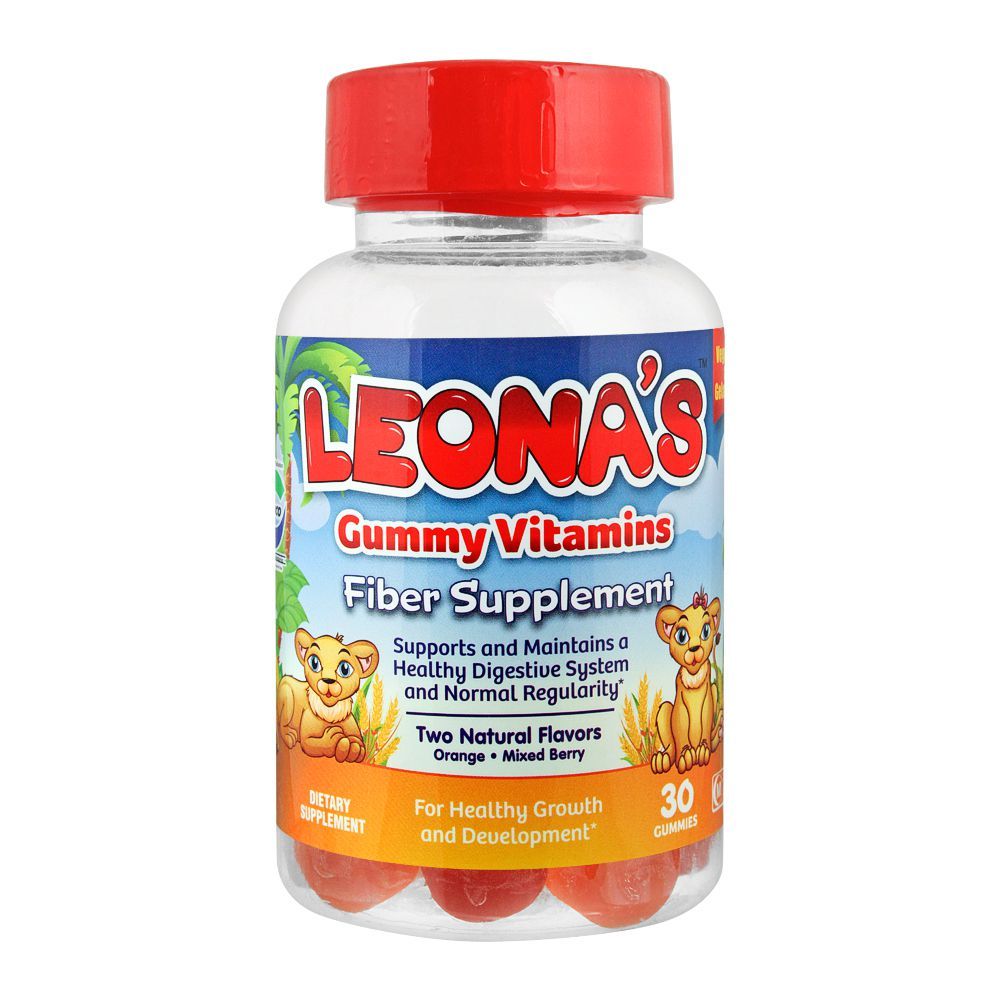 Leona's Fiber Supplement, Dietary Supplement, 30 Gummy Vitamins