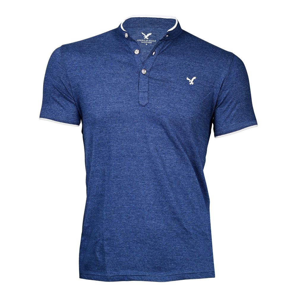 Pace Setters Band Collar T-Shirt, Blue, 123