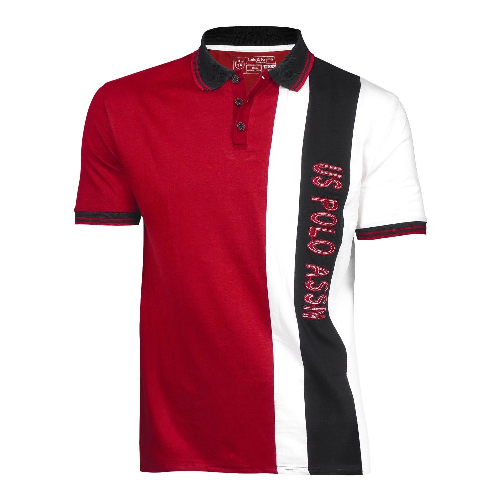 Pace Setters US Polo Collar Shirt, Maroon, 124