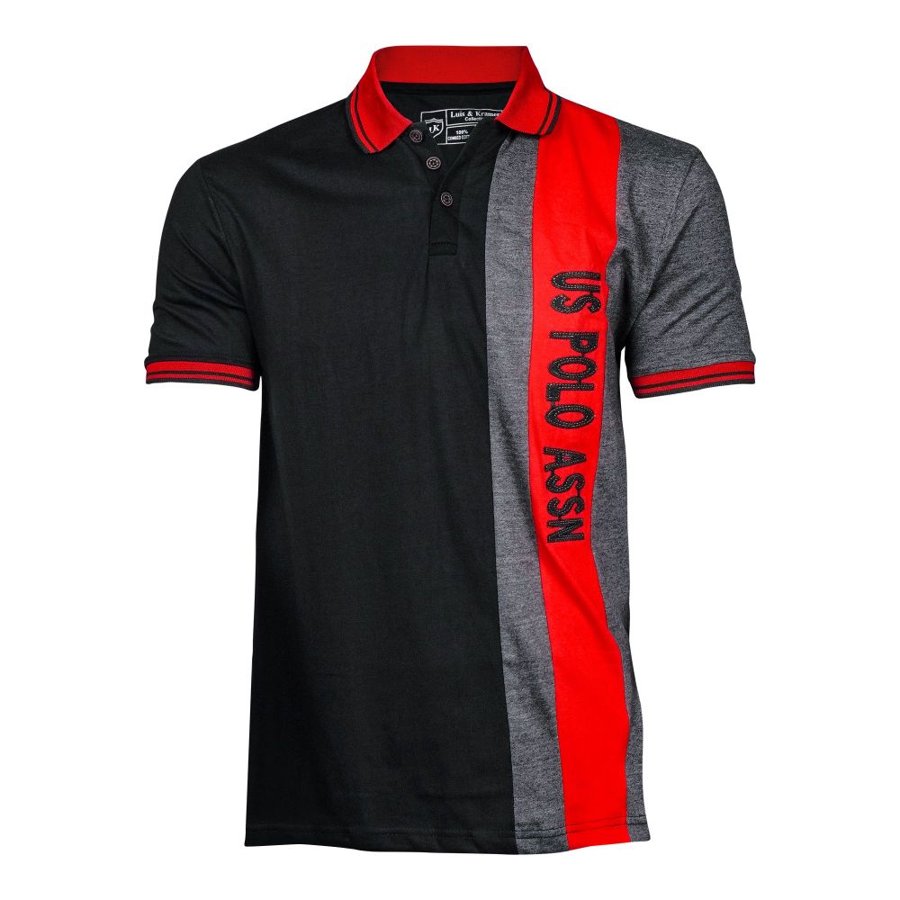 Pace Setters US Polo Collar Shirt, Black, 124