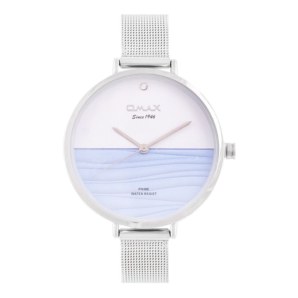 Omax Women's Prime Chrome Round Dial With Bracelet Analog Watch, PMM005PB6I