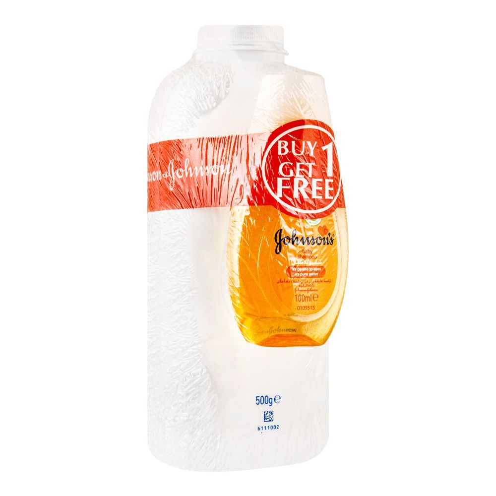 Johnson's Baby Powder 500g+Shampoo 100ml Buy Get 1 Free