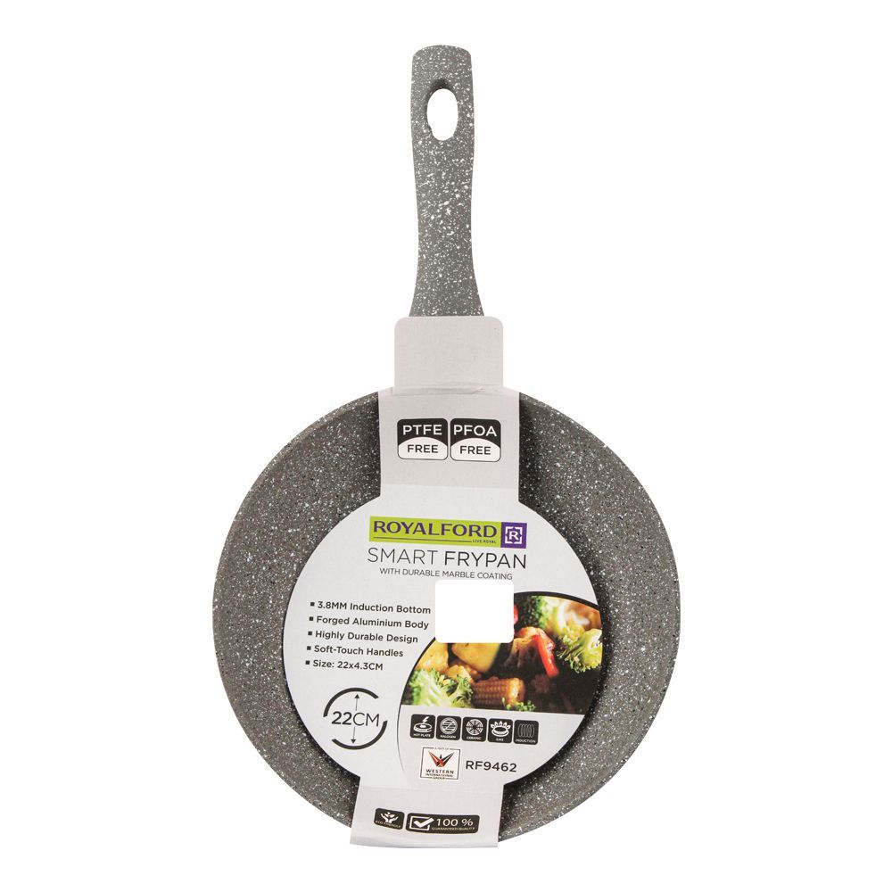 Royalford Granite Smart Frypan, 22cm, Grey, RF9462