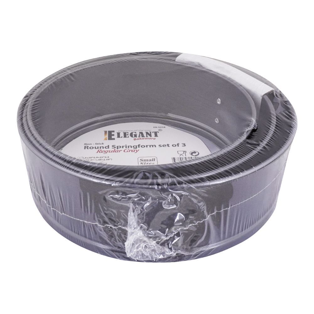 Elegant Bakeware Springform Cake Pan Set, 3-Pack, EB5218
