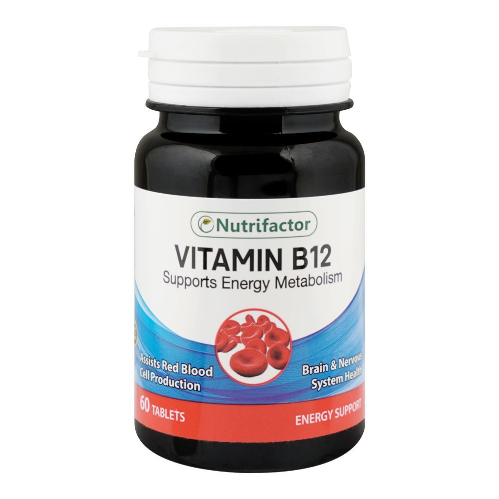 Nutrifactor Vitamin B-12 Food Supplement Tablets, 60-Pack