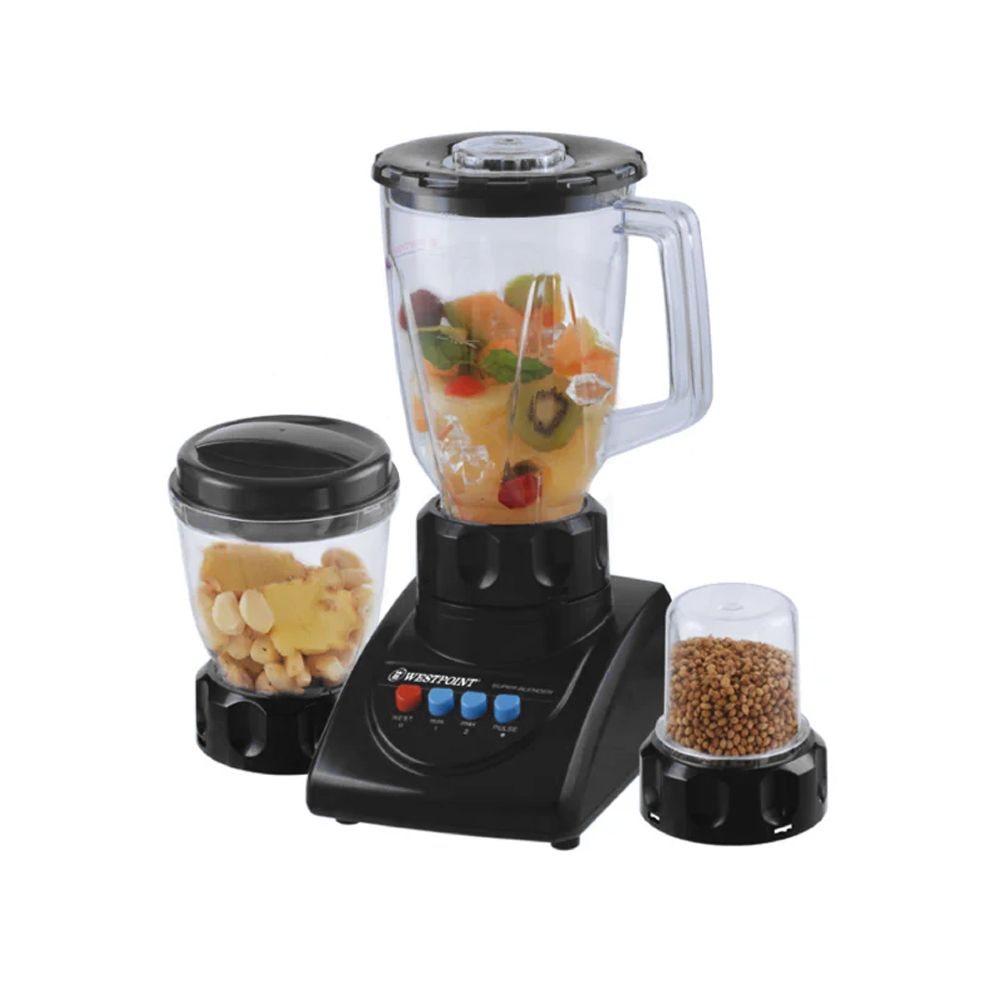 West Point Deluxe 3-In-1 Juicer/Blender/Dry Mil, 350W, WF-7381