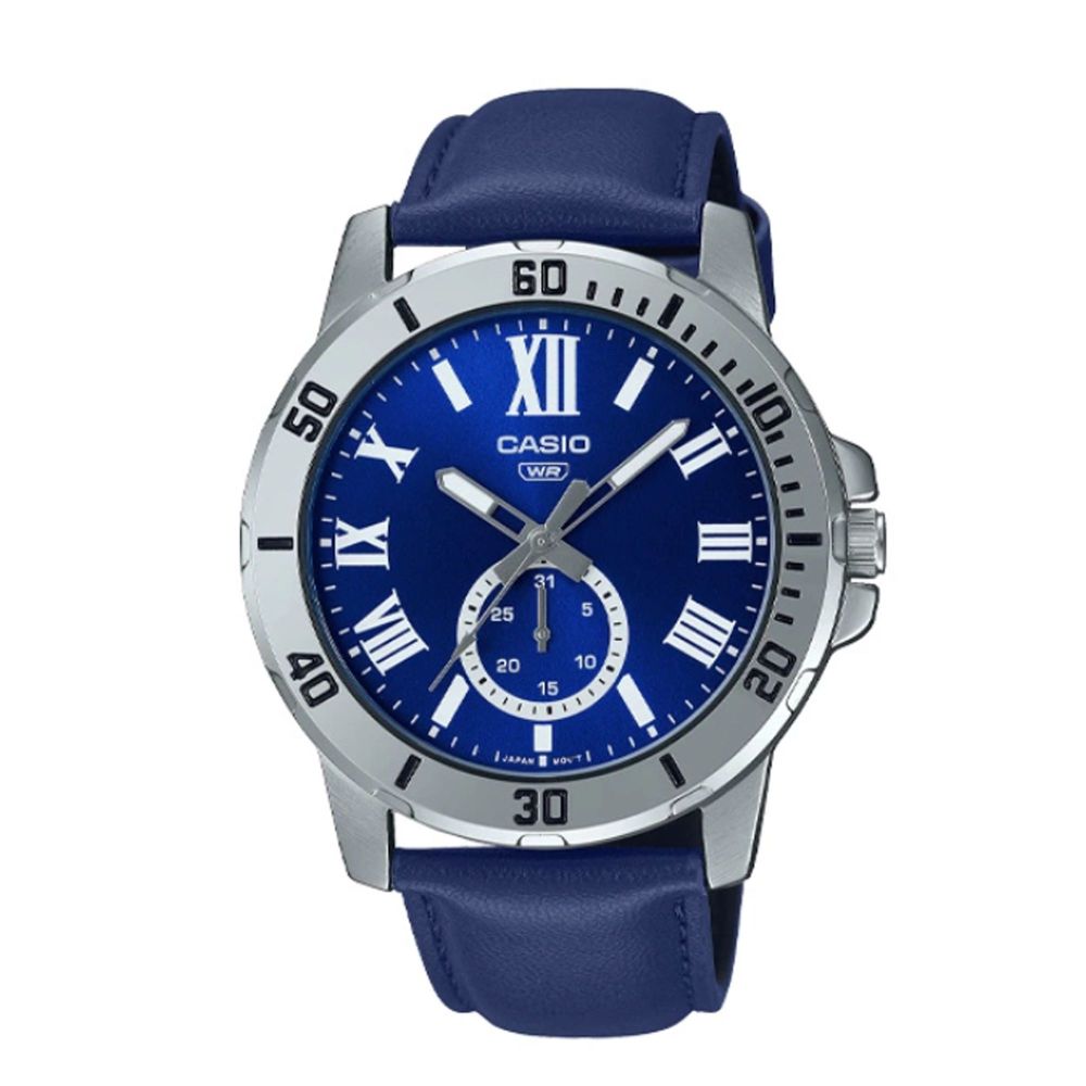 Casio Men's Band Chronograph Watch, MTP-VD200L-2BUDF