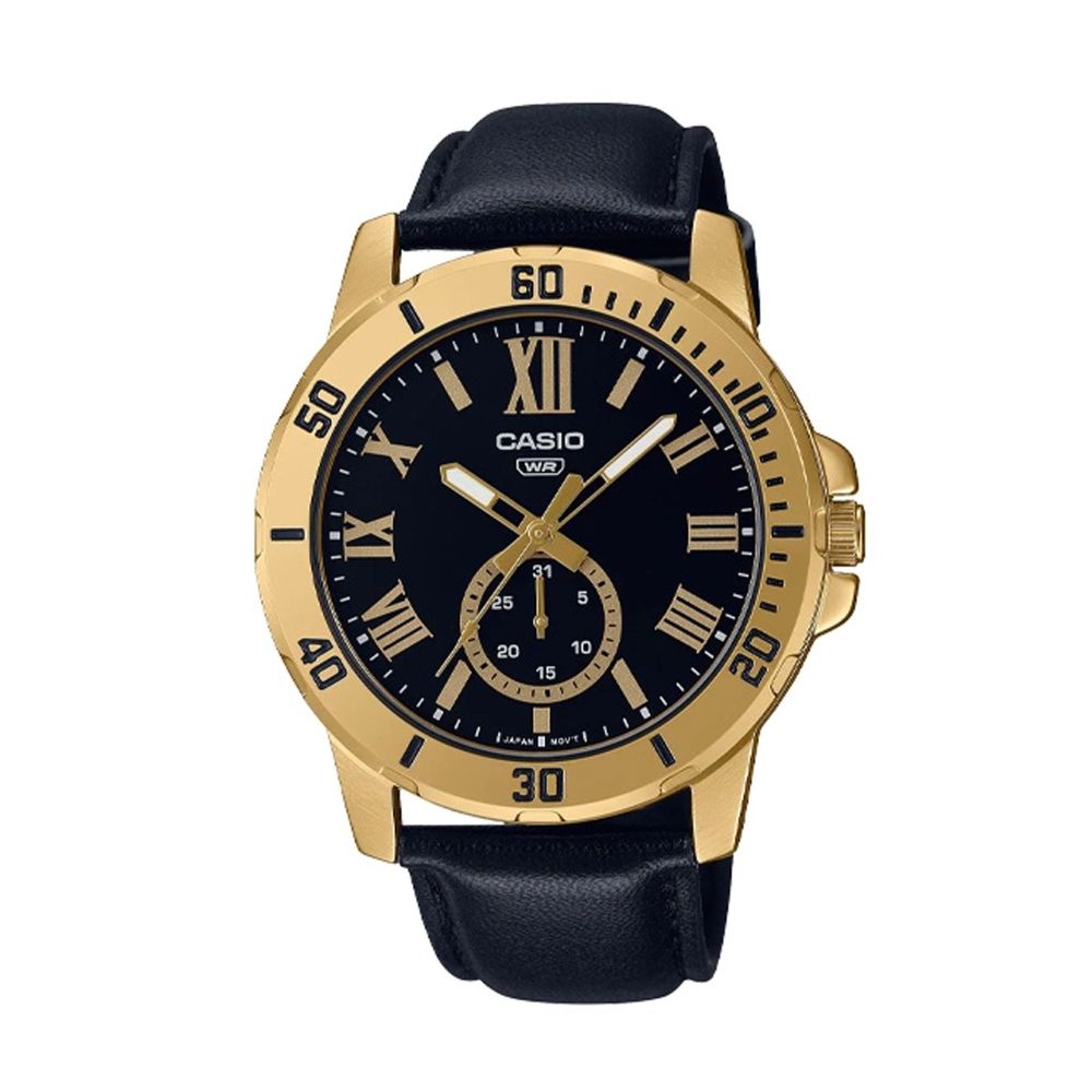 Casio Men's Band Chronograph Watch, MTP-VD200GL-1BUDF