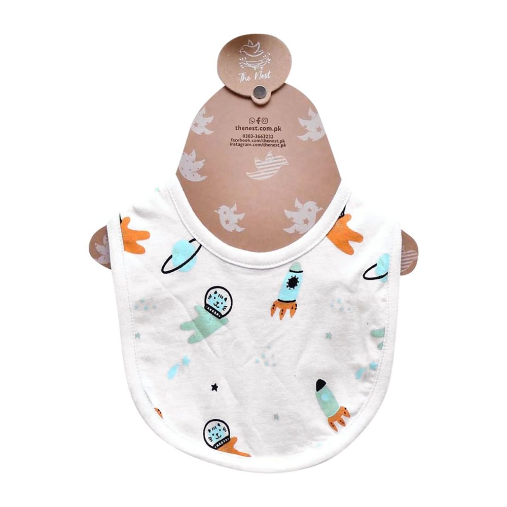 The Nest OFF To The Moon BIB, White, 7011