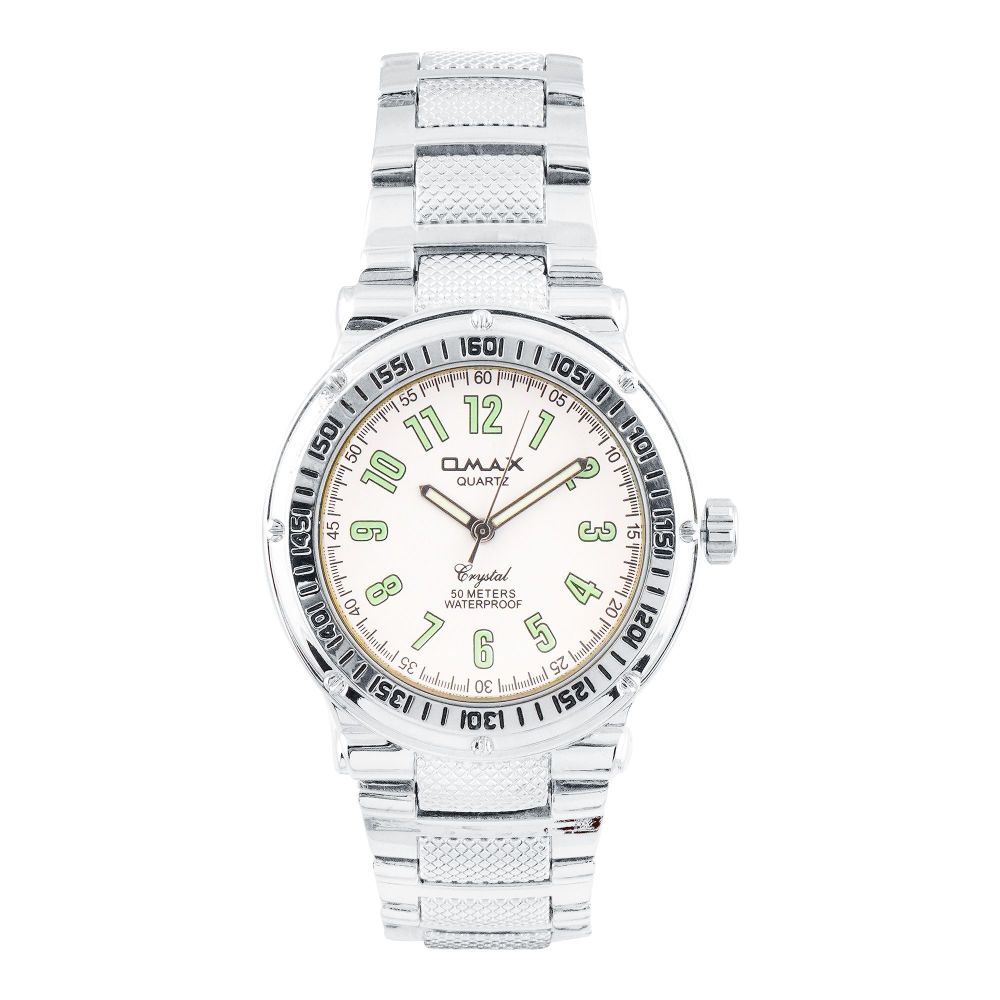 Omax Men's Designed Round Dial With Bracelet Analog Watch, DBA615P003