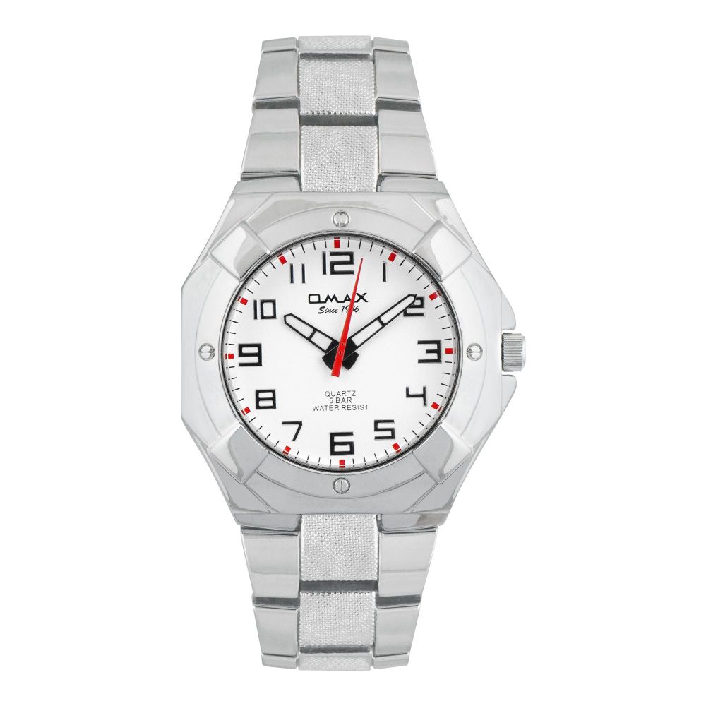 Omax Men's Chrome Dial With Bracelet Analog Watch, DBA597P053