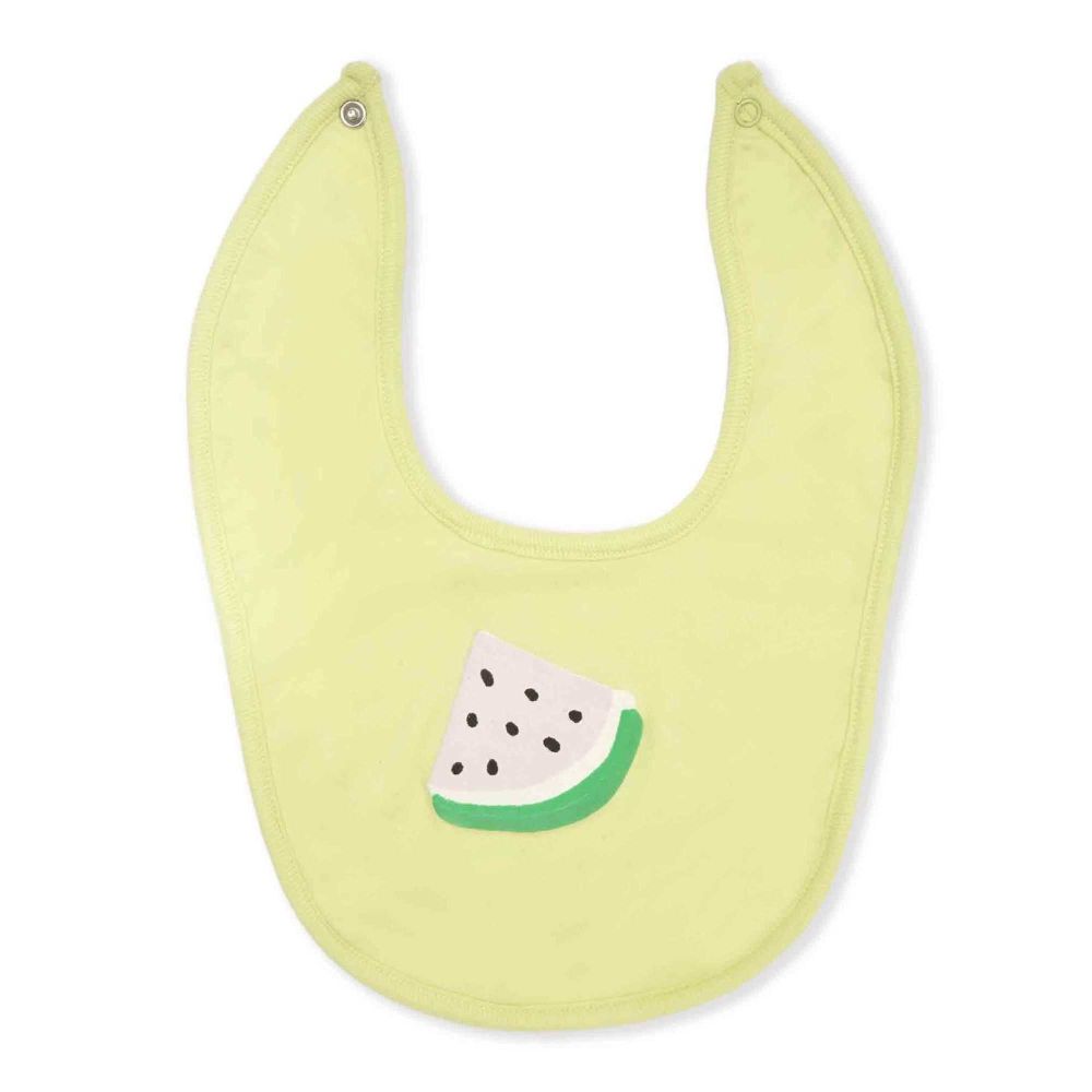 The Nest Single-Jersey Summer Funnies Bib 3-Pack, Sunny Lime/Simply Green/Veiled Rose, 6587