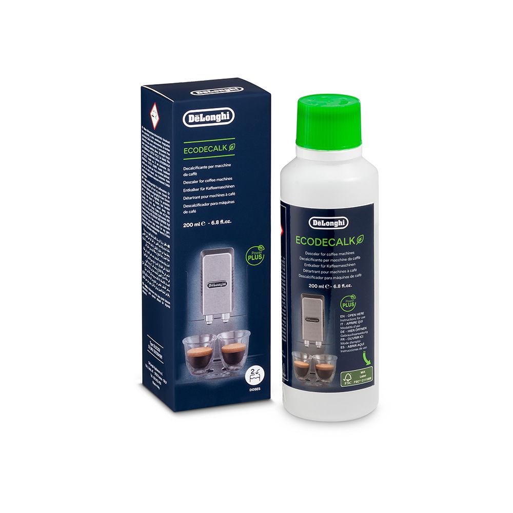 DeLonghi Eco Decalk Descaler For Coffee Machine, 200ml, DLSC202