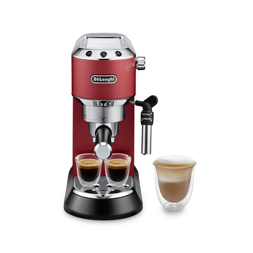 DeLonghi Dedica Style Espresso & Cappuccino Coffee Machine, 15 Bar, EC-685.R