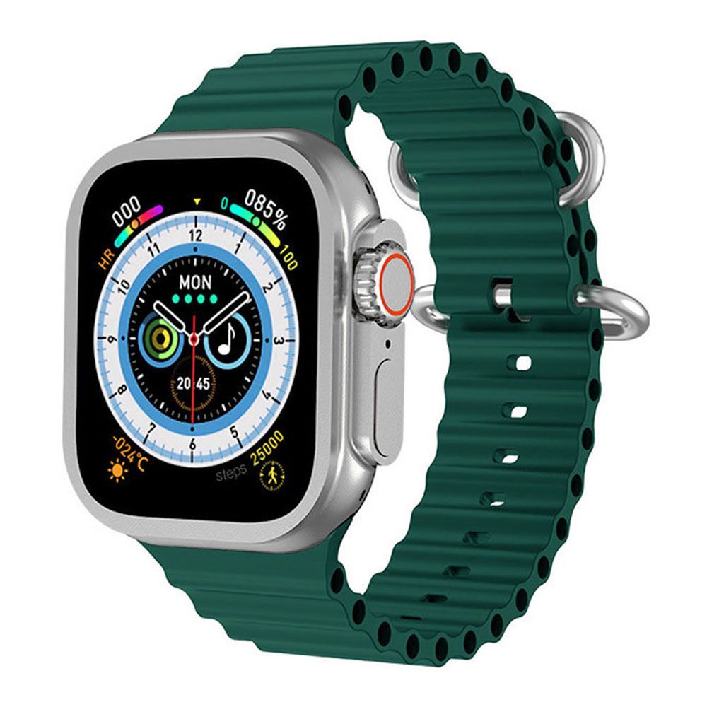 Zero Phantom Flip HD Display Grey With Green/Black Strap Smart Watch