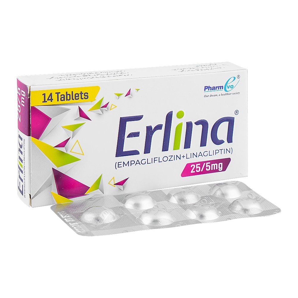 Erlina Tablets 25/5mg, Box (14 Tablets)