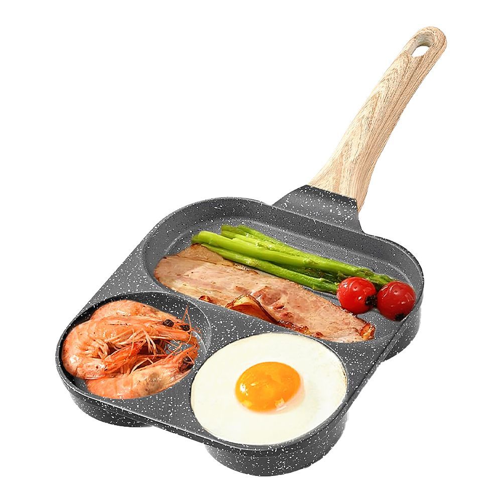 Synmore Multi Functional Breakfast Frying Pan, 3-Portions, 1-Pack