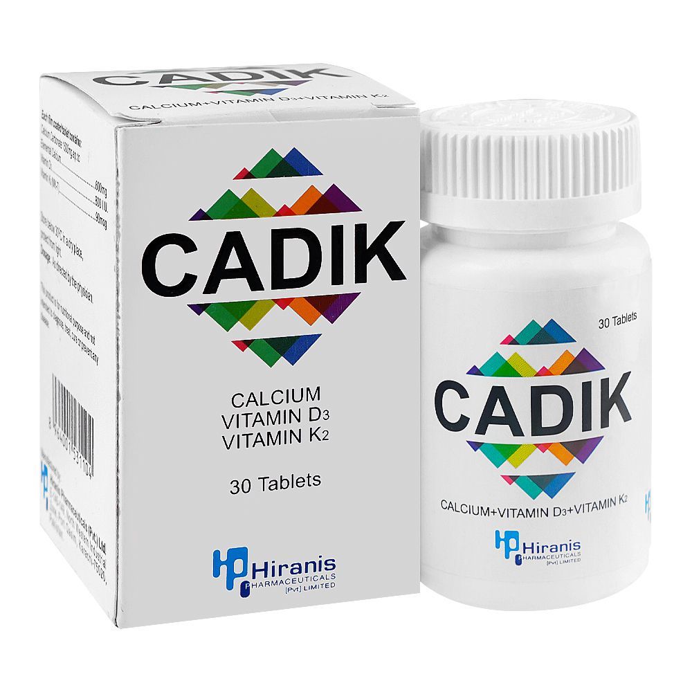Hiranis Pharmaceuticals Cadik Tablet, 30-Pack